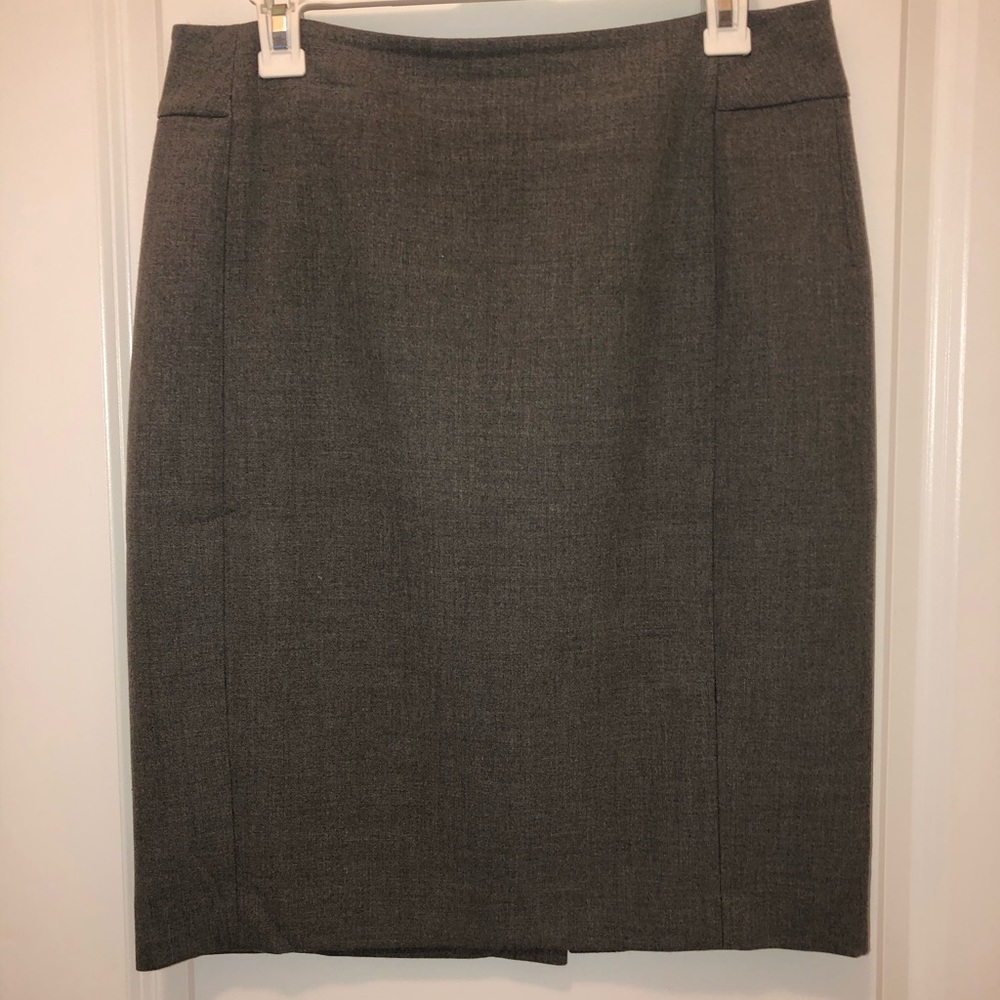 Loft gray pencil skirt